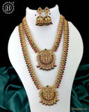 Trendy Antique Gold Kemp Stone Combo Jewelry Set JH6315