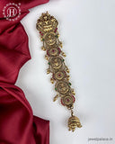 Elegant Gold Plated Kemps Stone Pearls Traditional Jadai Billai JH6356