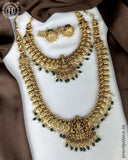 Beautiful Gold Plated Kemp Stone Combo Jewelry Set JH6367