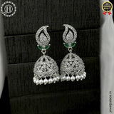 Beautiful Rhodium Plated American Diamond Earrings JH6477