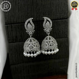 Beautiful Rhodium Plated American Diamond Earrings JH6477