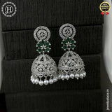 Elegant Rhodium Plated American Diamond Earrings JH6478