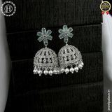 Elegant Rhodium Plated American Diamond Earrings JH6479