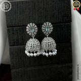 Elegant Rhodium Plated American Diamond Earrings JH6482