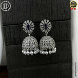 Elegant Rhodium Plated American Diamond Earrings JH6482