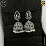 Elegant Rhodium Plated American Diamond Earrings JH6484