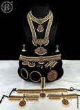 Authentic Bharatanatyam Jewelry Set Traditional Gold Plated Temple Dance Accessories JH6506