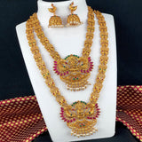 Exclusive Gold Finish Combo Necklace Set JH059