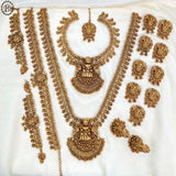 Full Bridal Wedding Jewelry Set Matte Finish For Indian Bride, Complete Wedding Jewelry Set