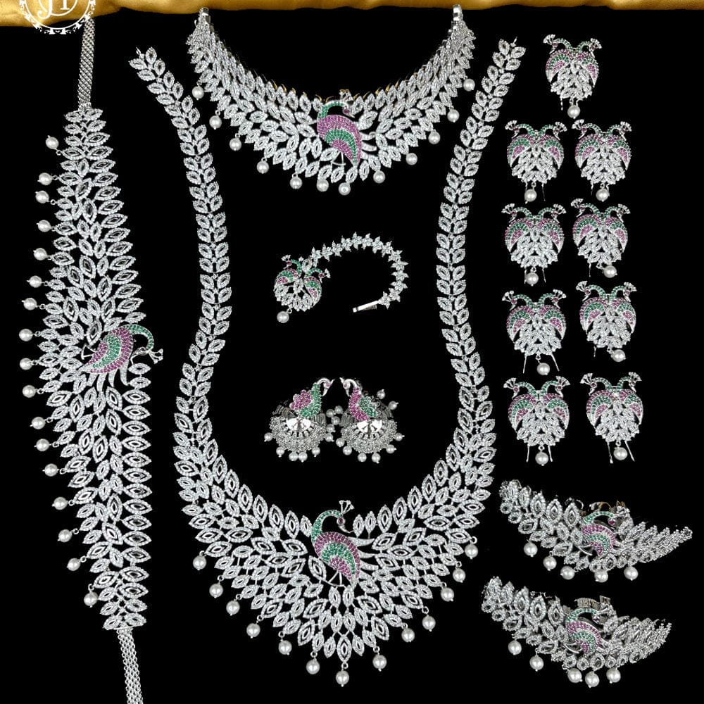 Ad Premium Quality Indian Bridal Jewellery Set JH754 – www ...