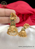 Latest Beautiful Gold Plated Kemp Stone Antique Earrings Jhumka JH1392