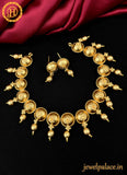 Antique Gold Plated Necklace With Earrings JH1808