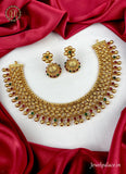 Latest Design Gold Finish Designer Necklace Set JH1878