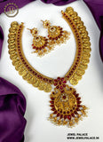 Gold Plated Beautiful Necklace Set With Earrings JH2064