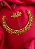 Beautiful Gold Plated Kemp Stone Necklace Set JH2234