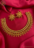 Beautiful Gold Plated Kemp Stone Necklace Set JH2235