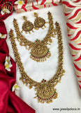 Latest Gold Finish Beautiful Combo Set Necklace And Haram JH2697