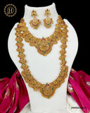 Antique Gold Finish Combo Necklace And Haram JH3147