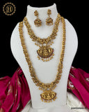 Antique Gold Finish Combo Necklace And Haram JH3148