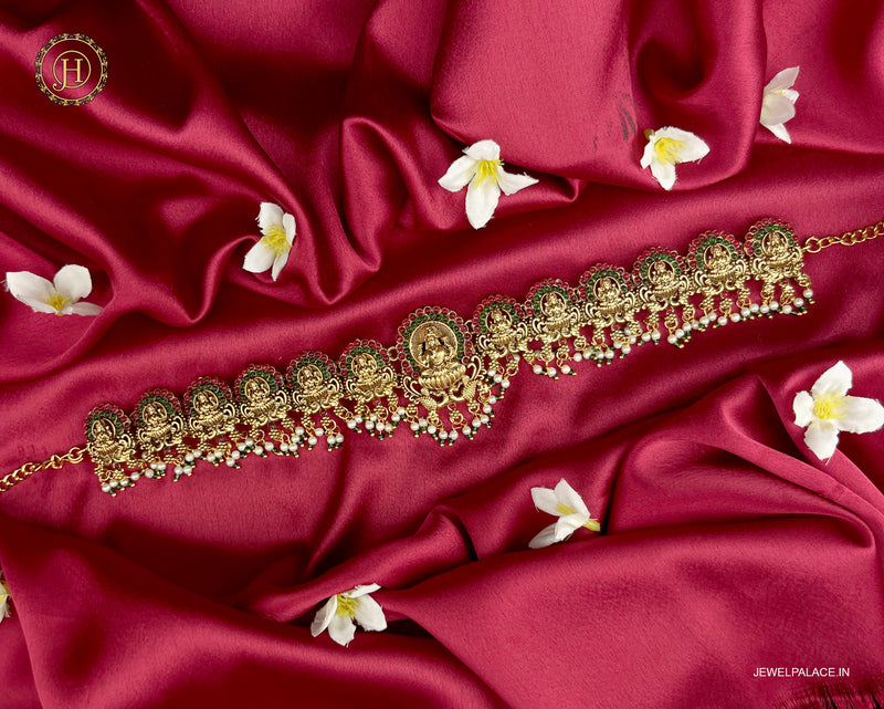 Beautiful Gold Plated Temple Design Vaddanam Hip Belt For Saree JH3708 –  Jewel Palace