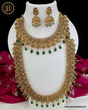 Elegant Gold Plated Matte Finish jewellery set combo lowest price With Matching Earrings Design JH3210