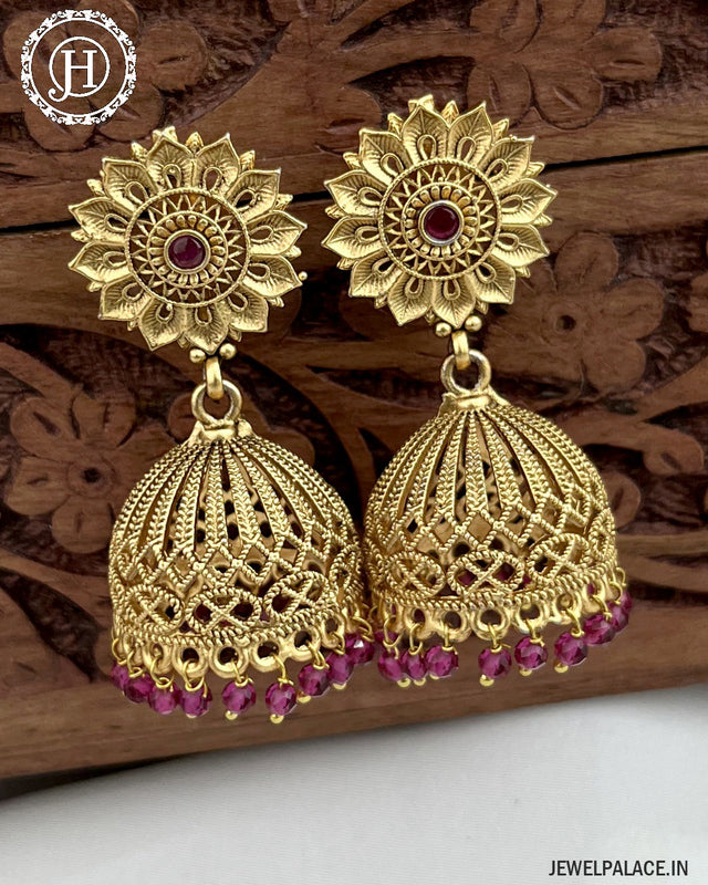 Karanphool deals jhumka gold