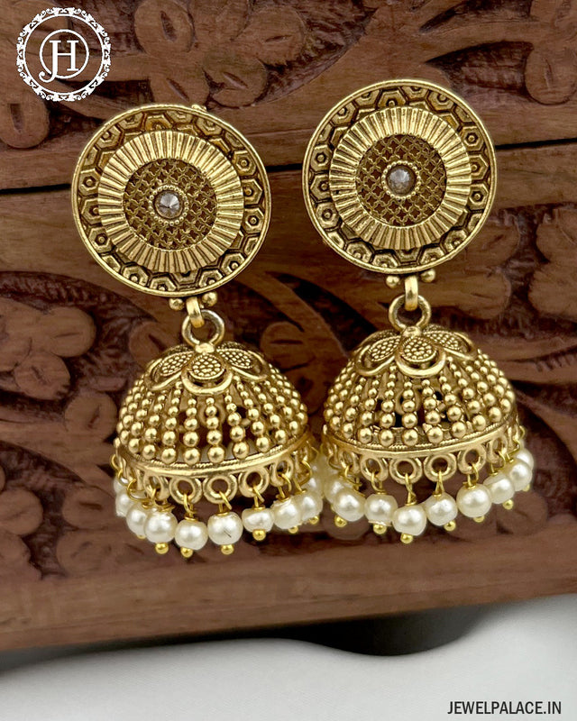Buy Latest Big Ruby Jhumka Earrings Design for Wedding