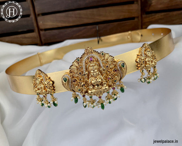 Beautiful Gold Plated Temple Design Vaddanam Hip Belt For Saree JH3346 –  Jewel Palace