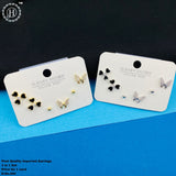 Imported  Brass Stud Earring Combo of 3 Pairs JH3455