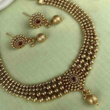 Elegant Gold Pearls Design Necklace JH3763