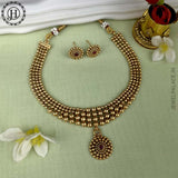 Elegant Gold Pearls Design Necklace JH3766