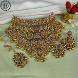 Beautiful Gold Plated Laxmi Design Choker  JH3778