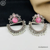 Oxidised Chandbali Earrings JH3903