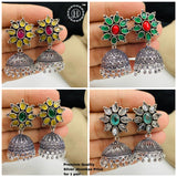 Oxidised Jhumka Earrings JH3913