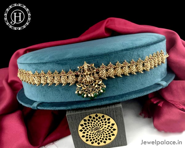 Beautiful Gold Plated Temple Design Vaddanam Hip Belt For Saree JH3702 –  Jewel Palace