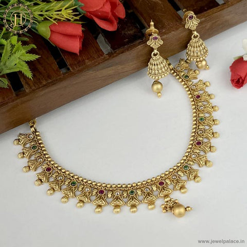 Rajwadi gold clearance necklace designs